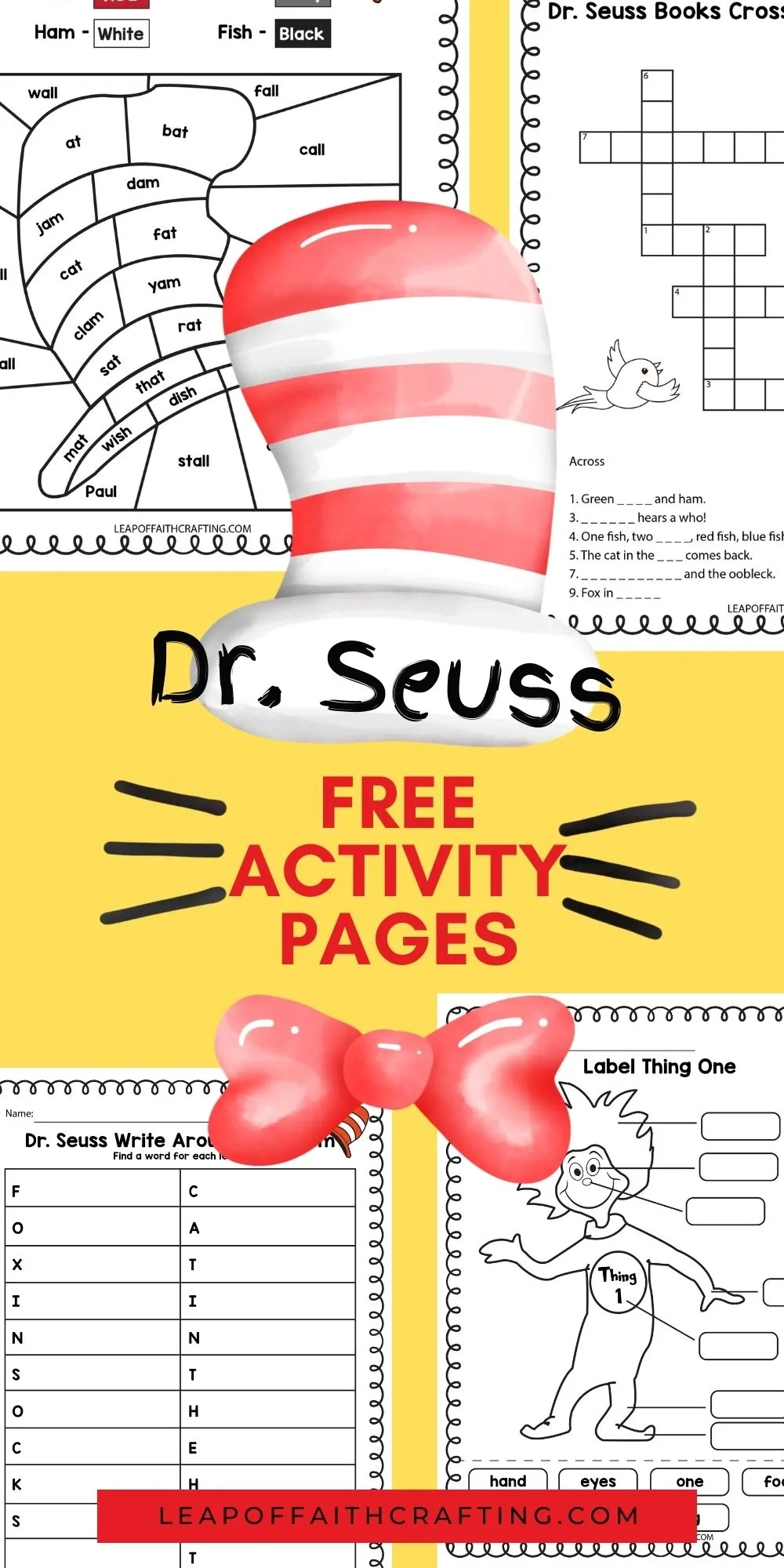 Free Dr. Seuss Worksheets And Printables For Kids! - Leap Of Faith inside Dr Seuss Worksheets Free Printable