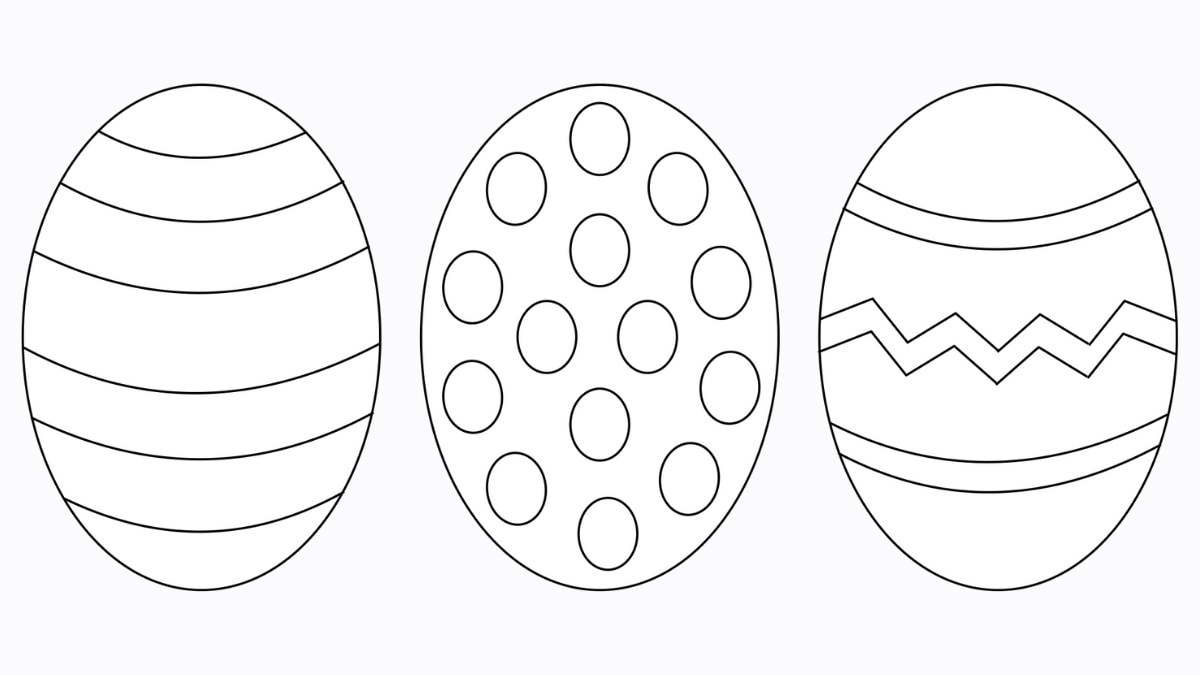 Free Easter Egg Template (+ 9 Easy Crafts!) - The Craft-At-Home Family throughout Easter Egg Template Free Printable