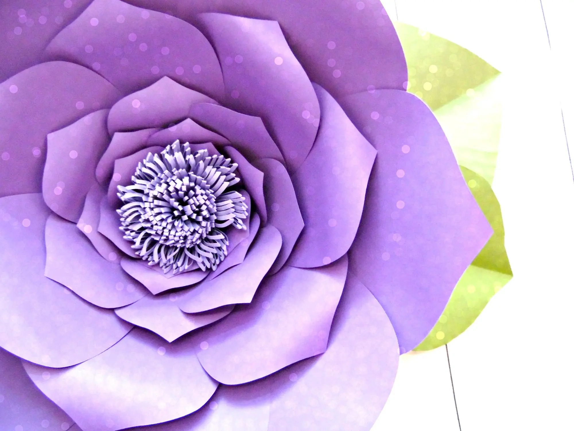 Free Flower Template: How To Make Large Paper Flowers for Free Printable Paper Flower Templates