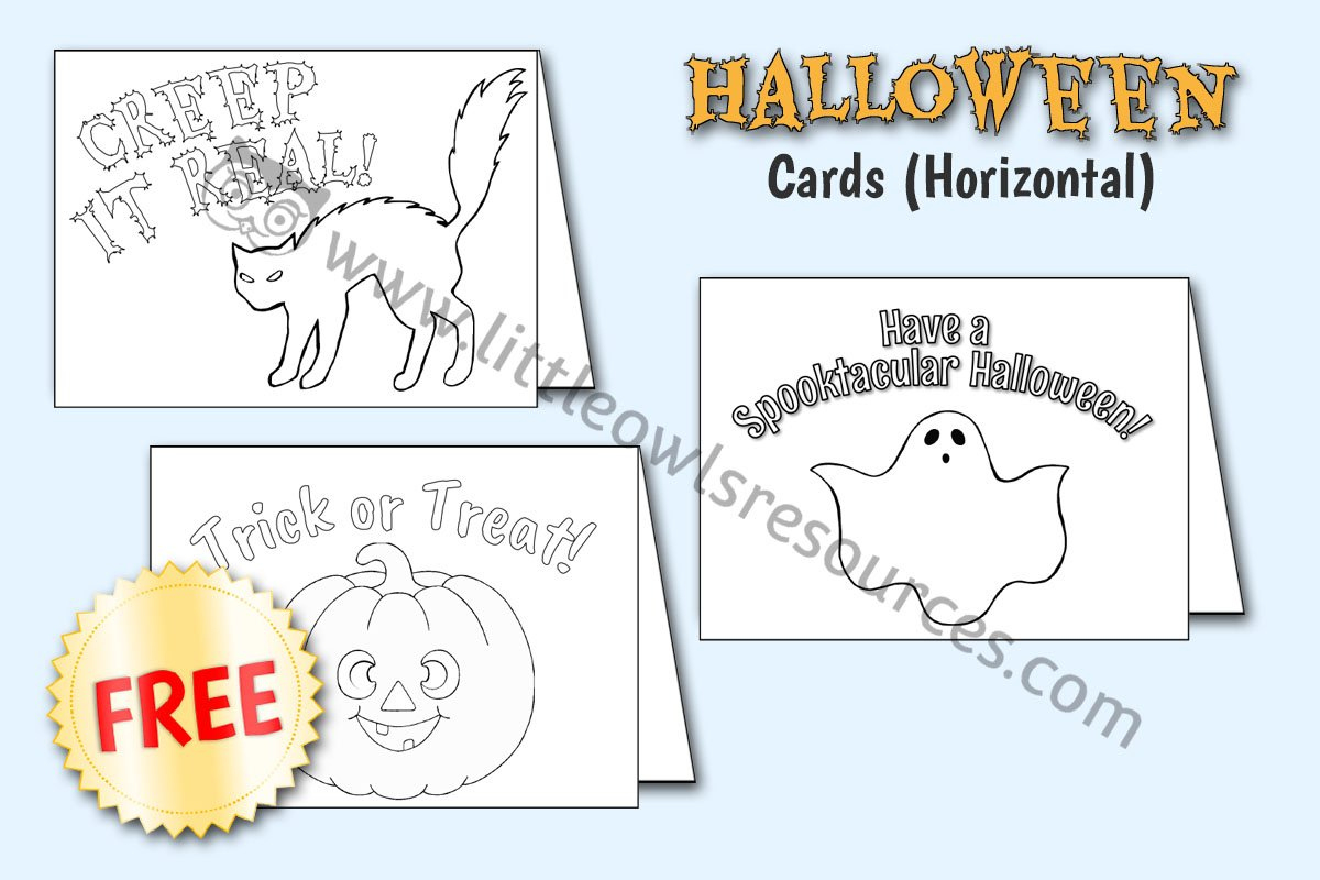 Free &amp;#039;Halloween Card&amp;#039; Craft Templates | Eyfs &amp;amp; Ks1 Printable with Template Free Printable Halloween Cards