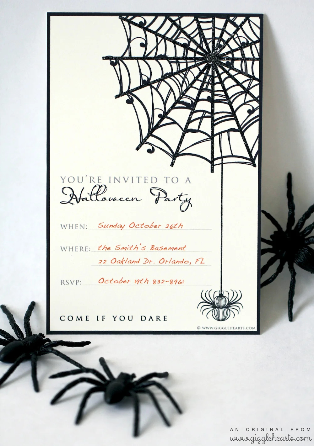 Free Halloween Party Invitation Printable With Glitter For A Fun inside Free Printable Invitations For Halloween Party