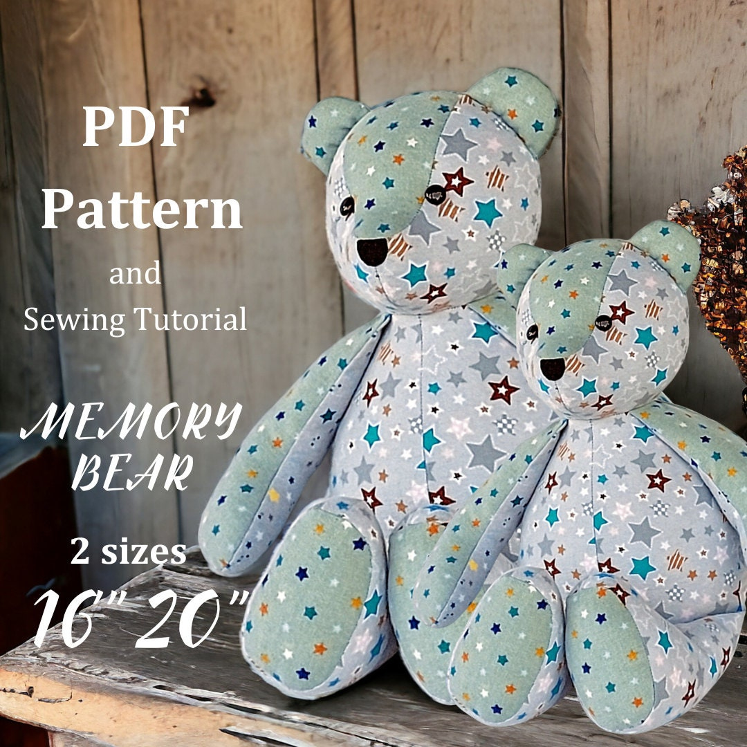 Free Pattern Pdf Memory Bear Pattern Easy Simple Memory Bear inside Free Memory Bear Pattern Printable