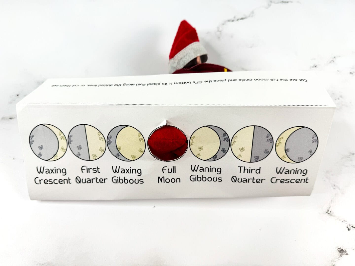 Free Phases Of The Moon Elf On The Shelf Printable throughout Phases Of The Moon Elf Printable