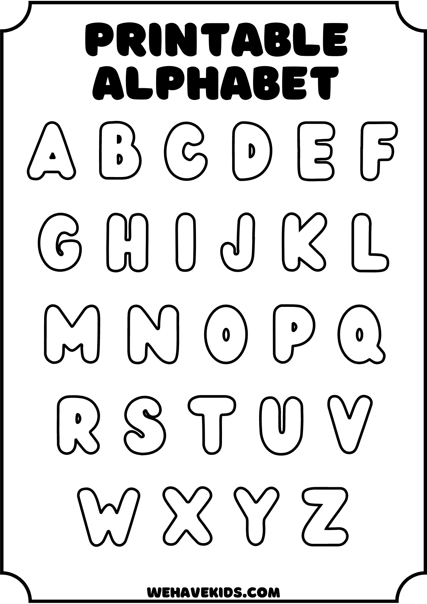 Free Printable Alphabet Stencils For Kids: Crafts, Decor, And More for Free Printable Letter Stencils To Print