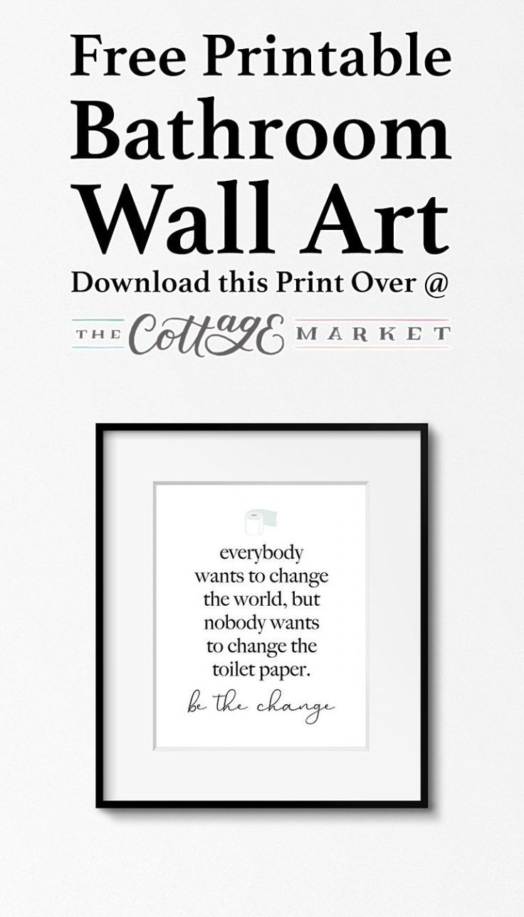 Free Printable Bathroom Wall Art | Bathroom Art, Toilet Paper Art regarding Free Printable Wall Art For Bathroom
