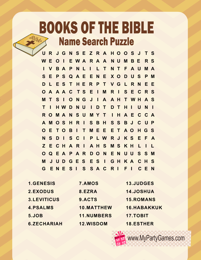Free Printable Bible Word Search Puzzles With Answer Key with regard to Free Printable Bible Word Search