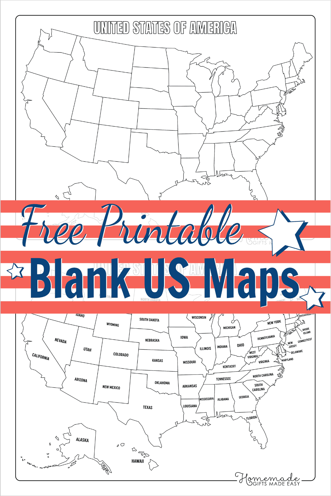 Free Printable Blank Us Map (Pdf Download) throughout Us States Outline Map Printable