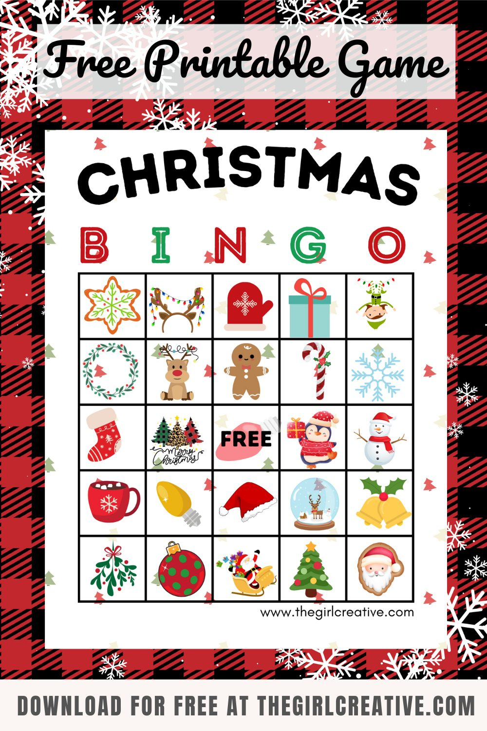 Free Printable Christmas Bingo Cards - The Girl Creative within Free Holiday Bingo Cards Printable