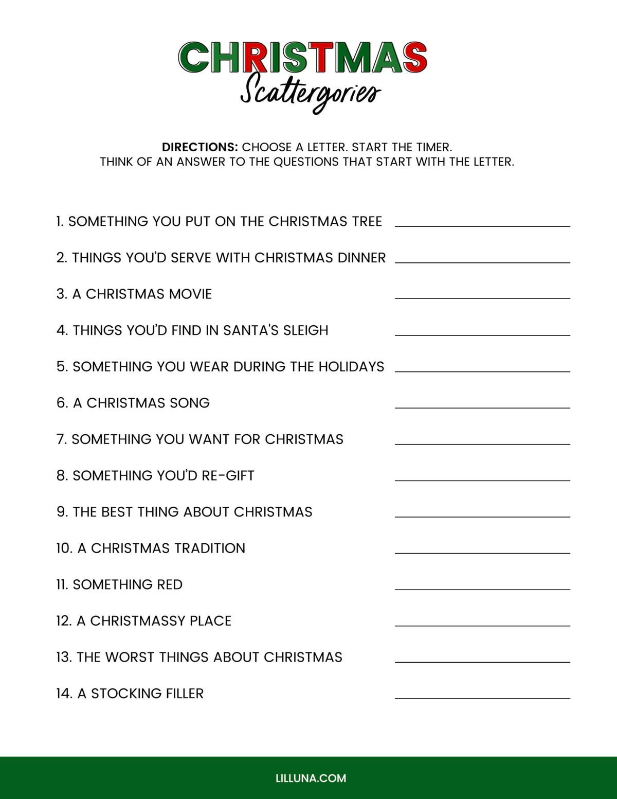 Free Printable Christmas Games {4 Freebies} | Lil' Luna in Free Printable Games For Christmas