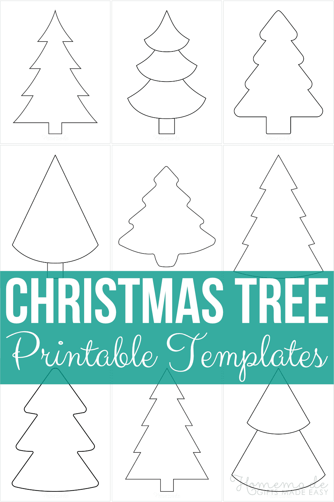Free Printable Christmas Tree Templates And Outlines in Outline Printable Christmas Tree Clipart