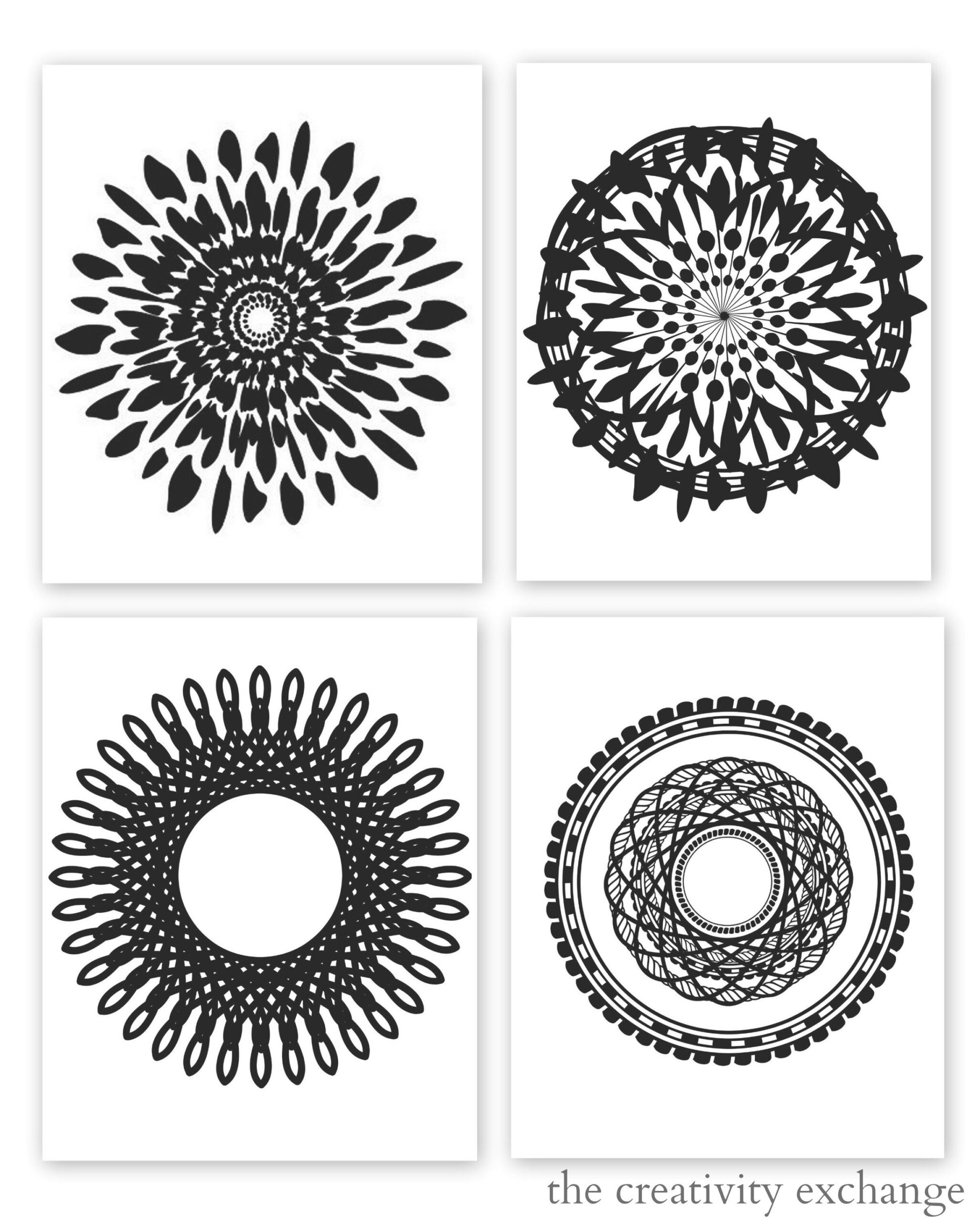 Free Printable Collection Of Modern Black And White Prints throughout Free Printable Black And White Wall Art