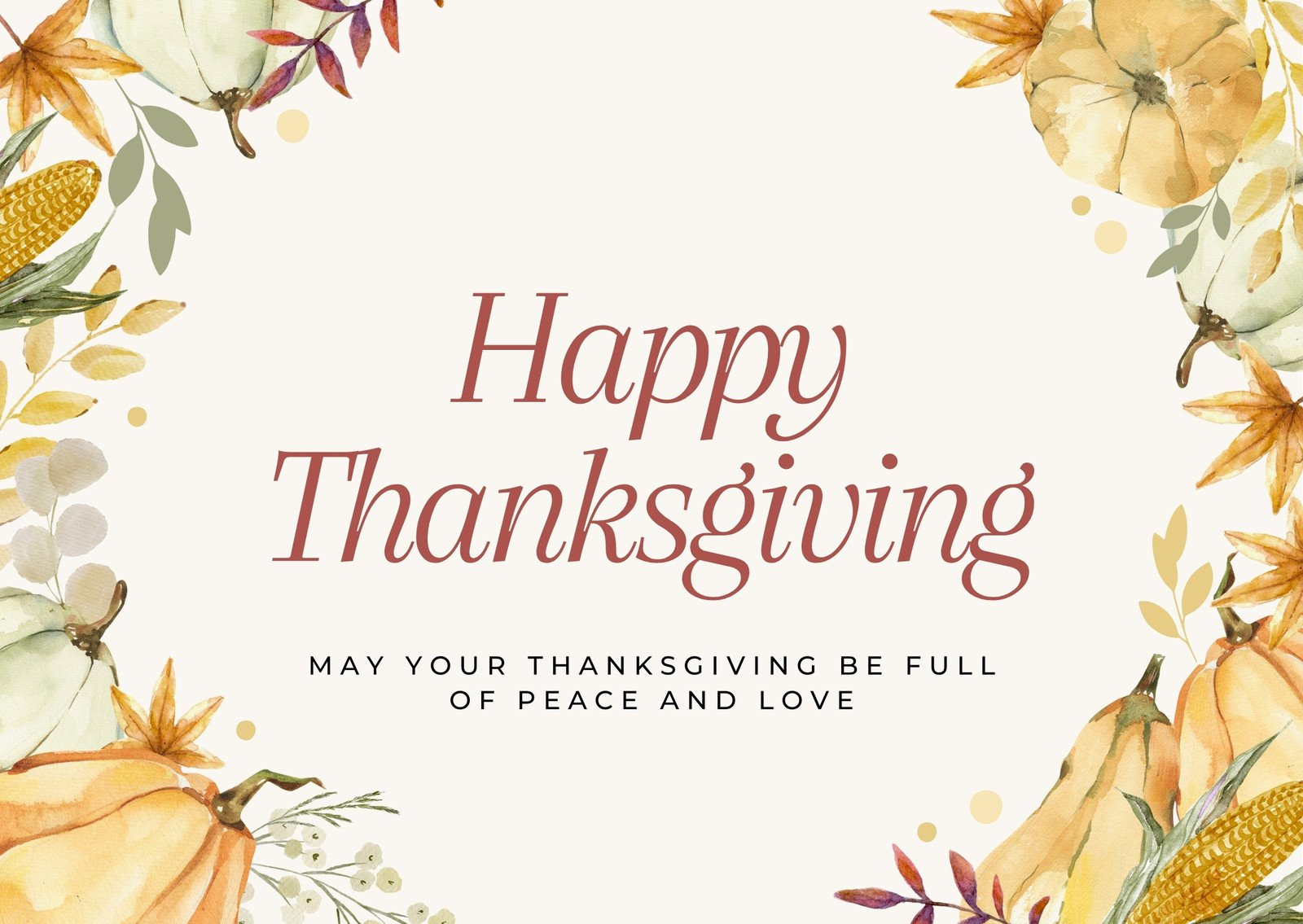 Free Printable, Customizable Thanksgiving Card Templates | Canva regarding Free Thanksgiving Day Cards Printable