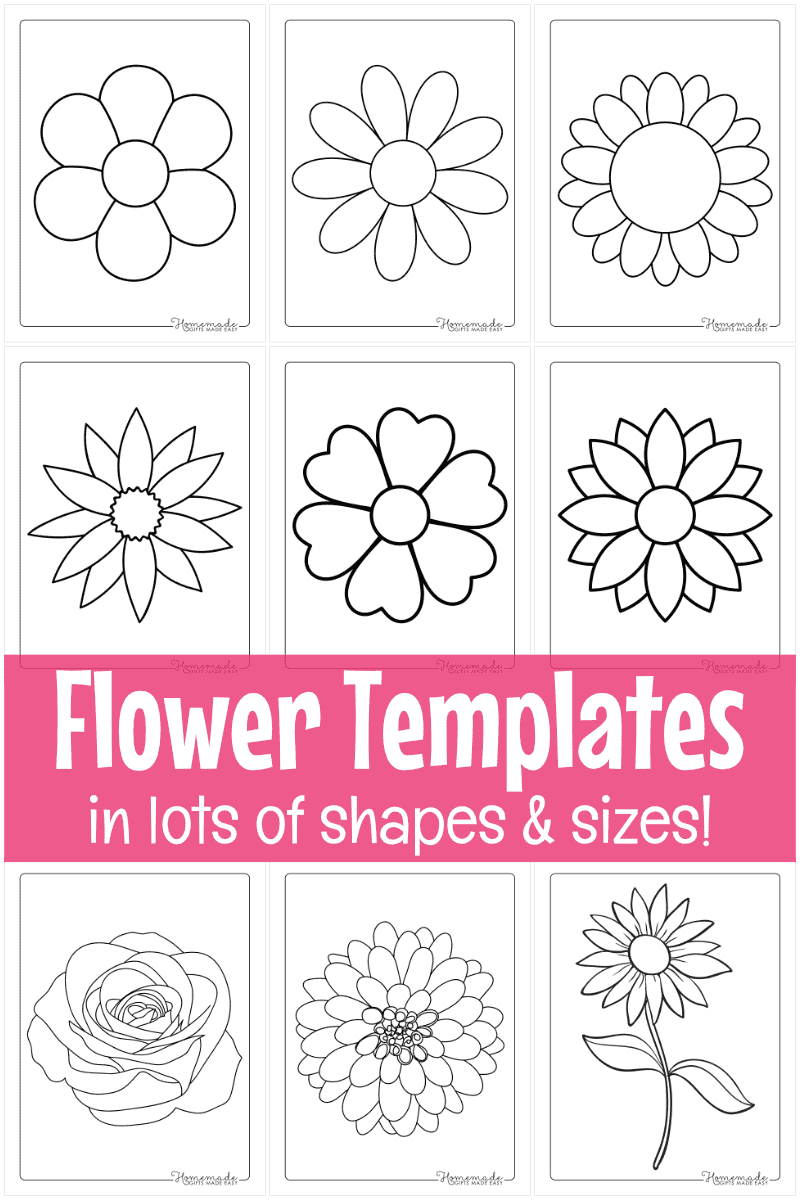 Free Printable Flower Templates For Crafts with regard to Free Printable Paper Flower Templates
