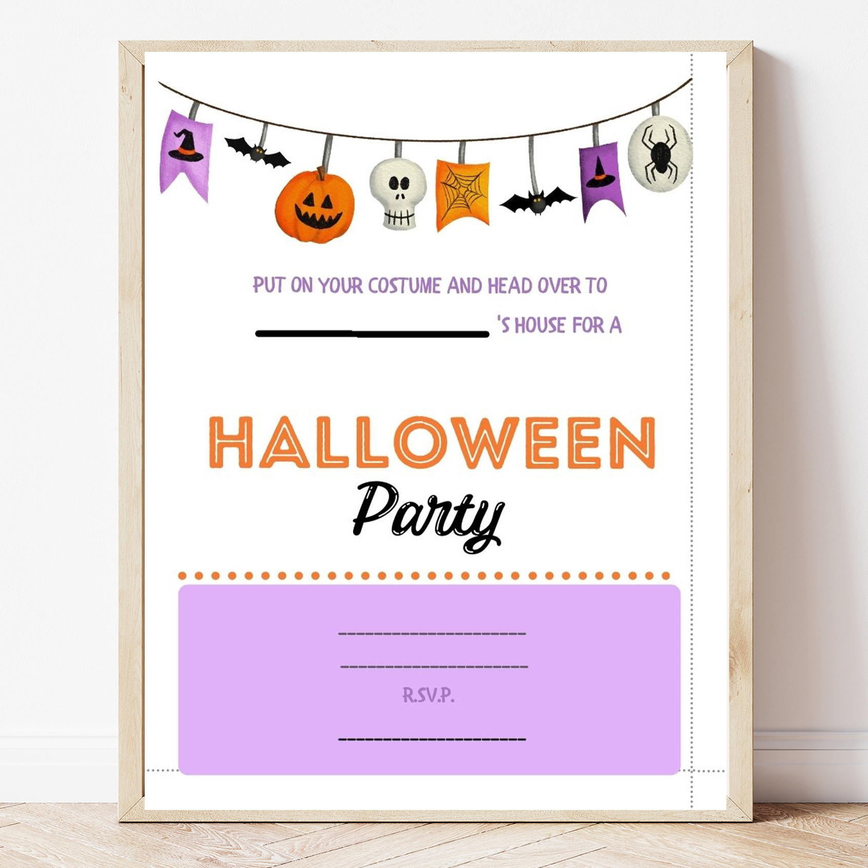 Free Printable Halloween Party Invitation - Sweet Pea regarding Free Printable Invitations For Halloween Party