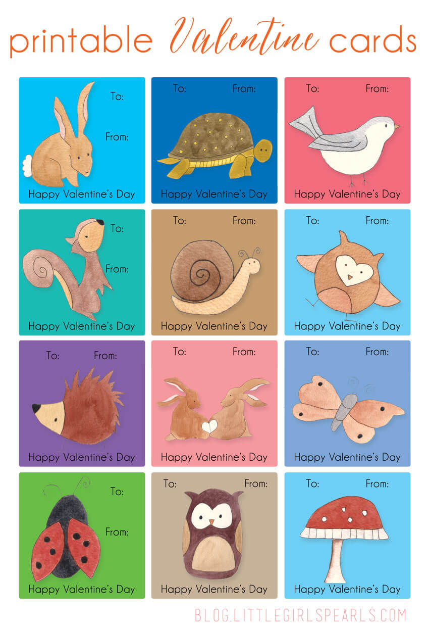 Free Printable Kids Valentine Cards – Little Girl&amp;#039;S Pearls pertaining to Free Printable Valentine Cards For Kids