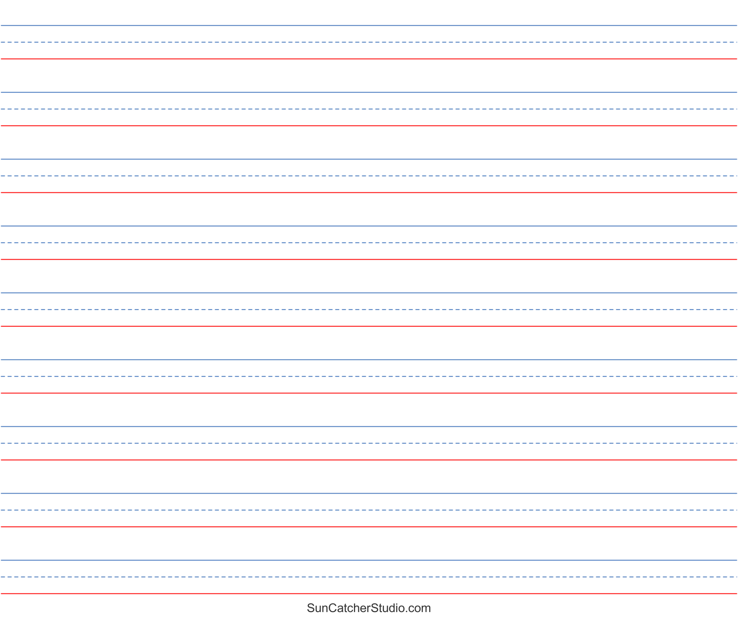 Free Printable Lined Paper (Handwriting, Notebook Templates throughout Free Printable Lined Stationery