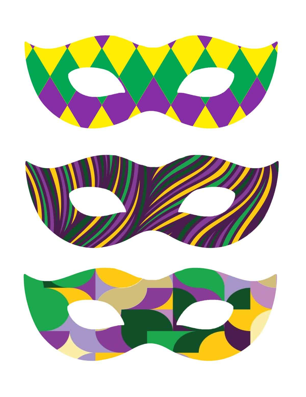 Free Printable Mardi Gras Masks - For The Love Of Food within Free Printable Mardi Gras Masks