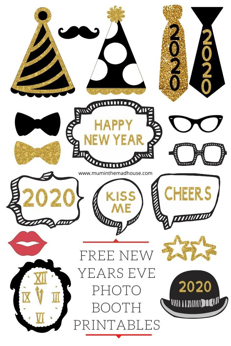Free Printable New Year'S Eve Photo Booth Props 2025 – Fun Party regarding Free Printable Photo Booth Props
