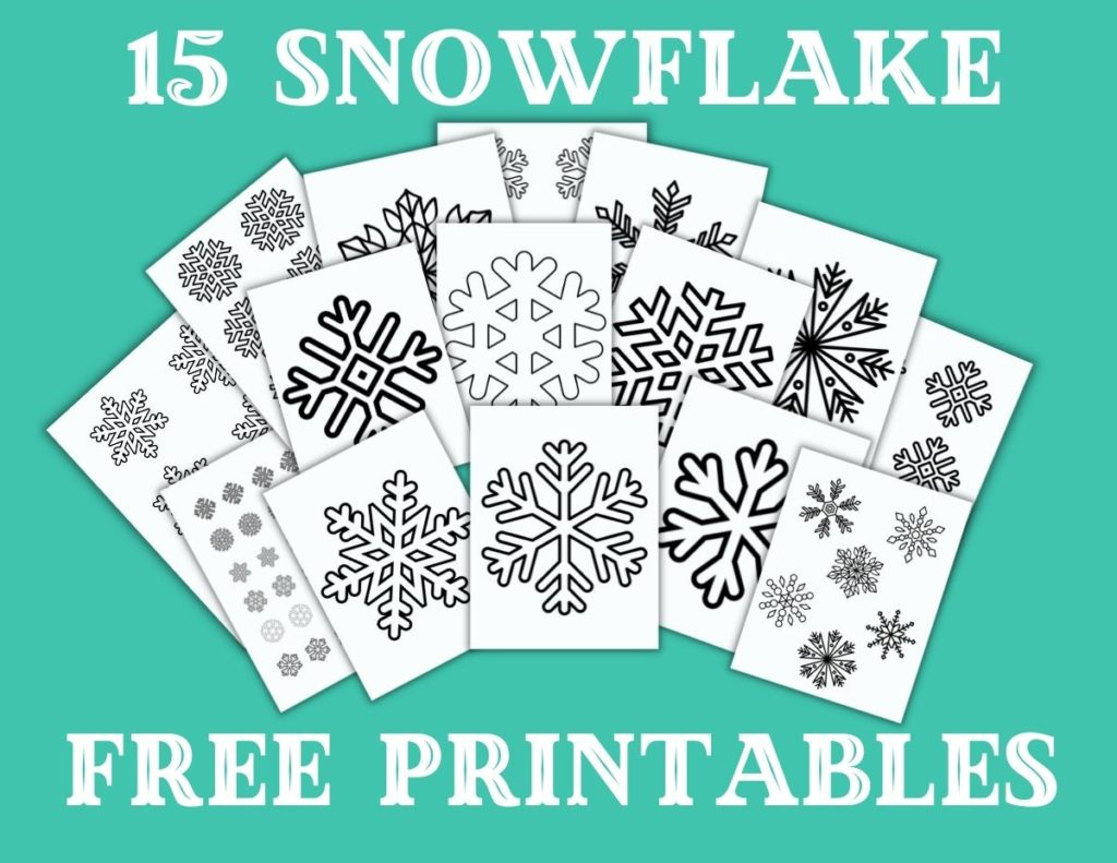 Free Printable Snowflake Patterns (Large And Small Snowflakes within Free Printable Snowflake Template Free Download
