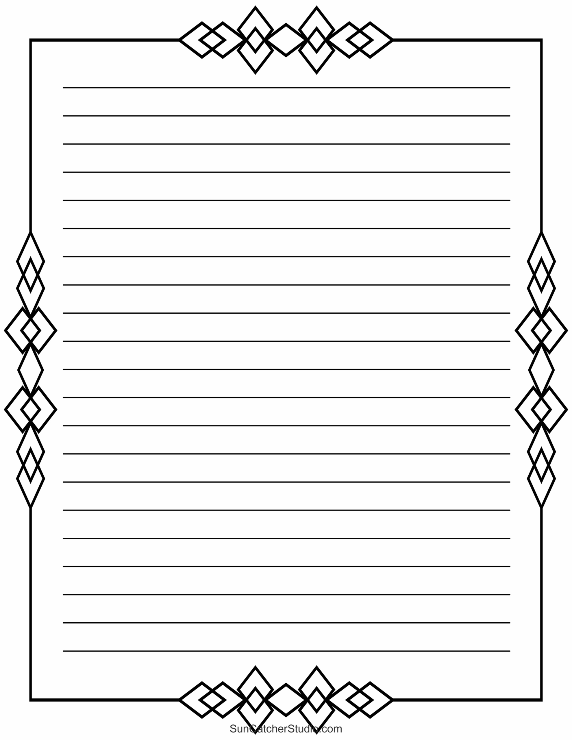 Free Printable Stationery And Lined Letter Writing Paper – Free with regard to Free Printable Lined Stationery