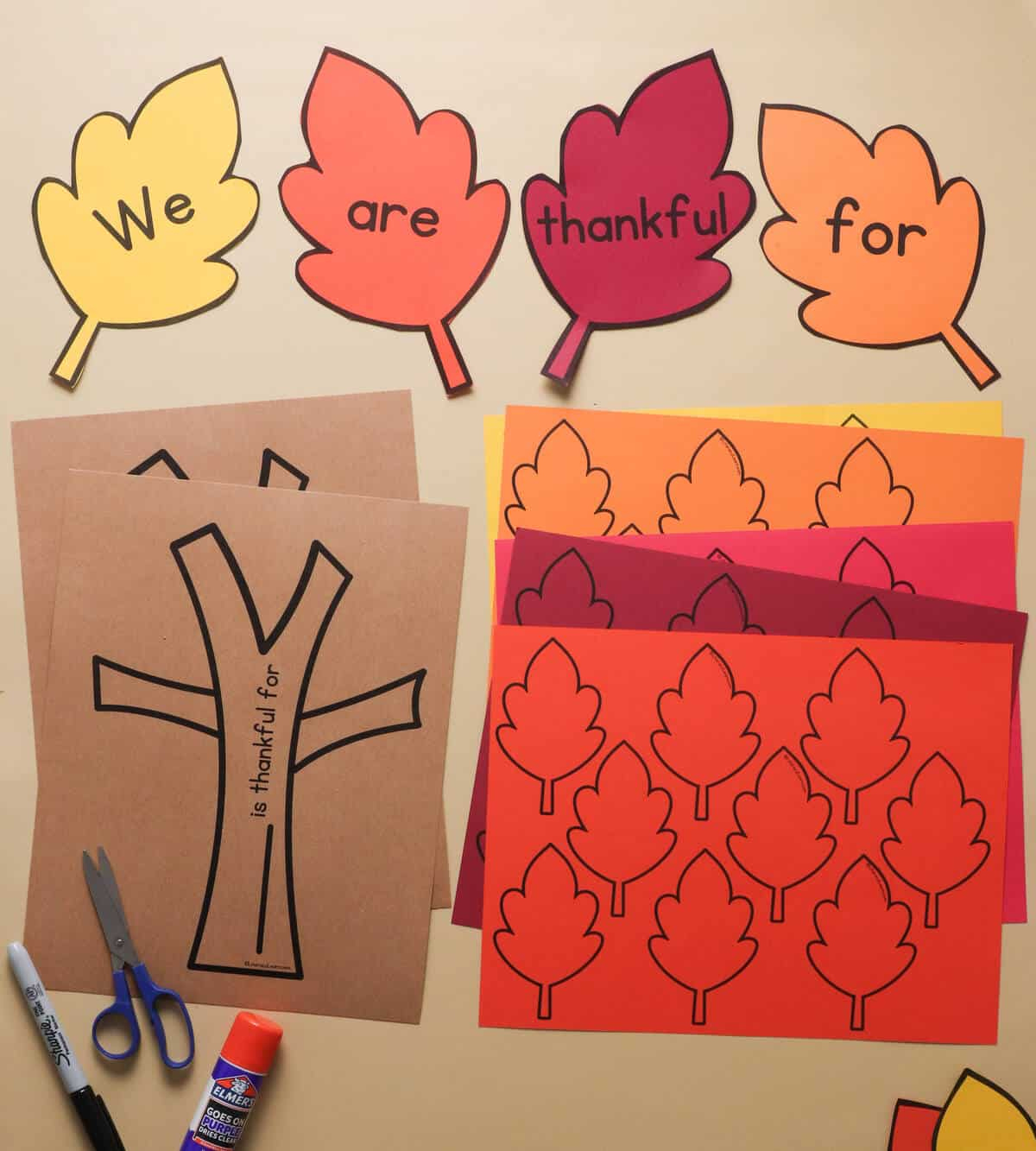Free Printable Thankful Tree With Leaves - Literacy Learn intended for Thankful Leaves Free Printable