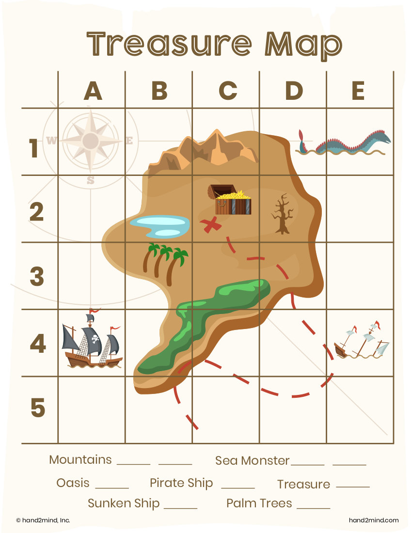Free Printable Treasure Map For Kids | Hand2Mind Blog with regard to Free Printable Treasure Map