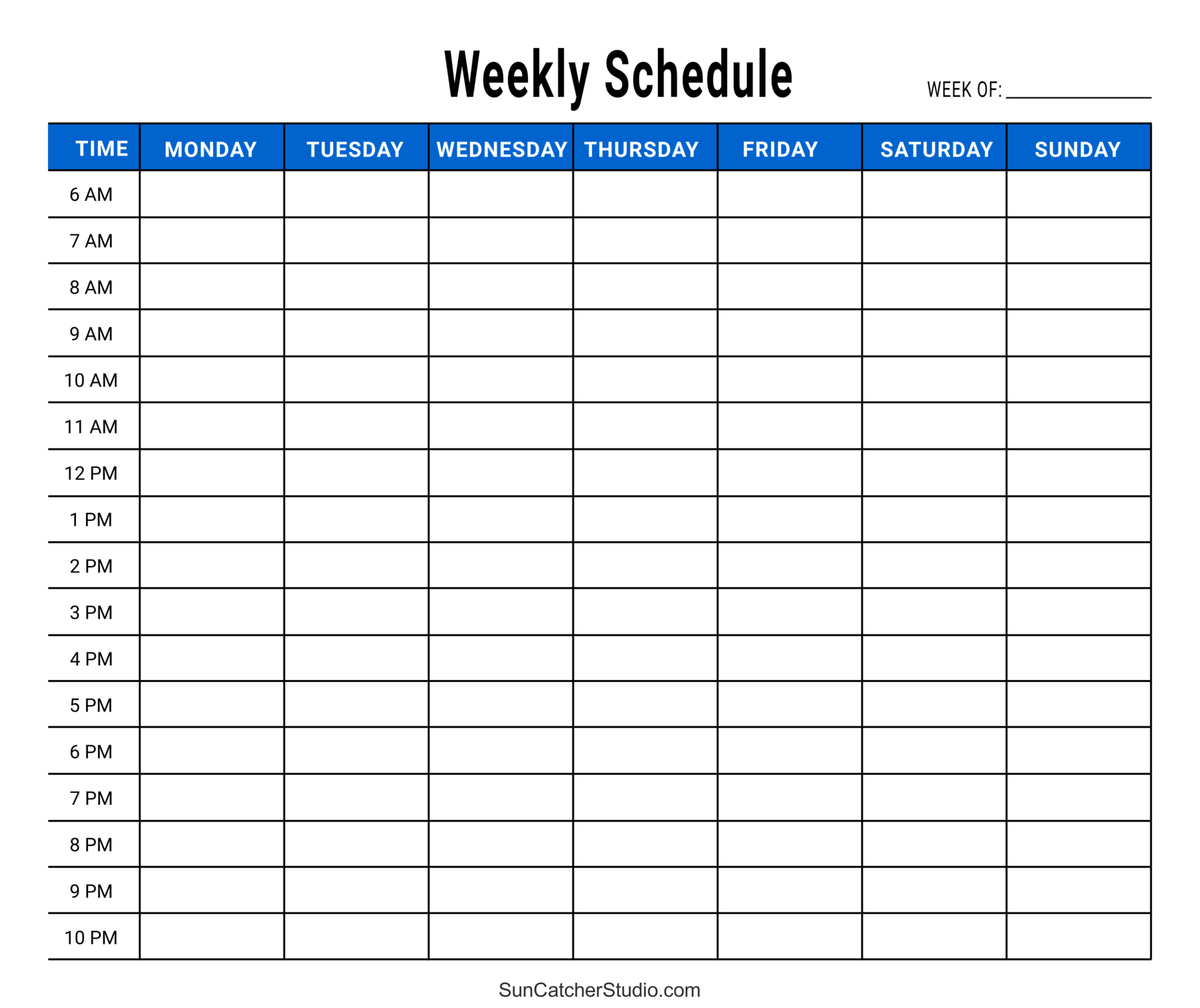 Free Printable Weekly Planner Templates (Pdf) – Free Printables throughout Weekly Schedule Template Printable Free