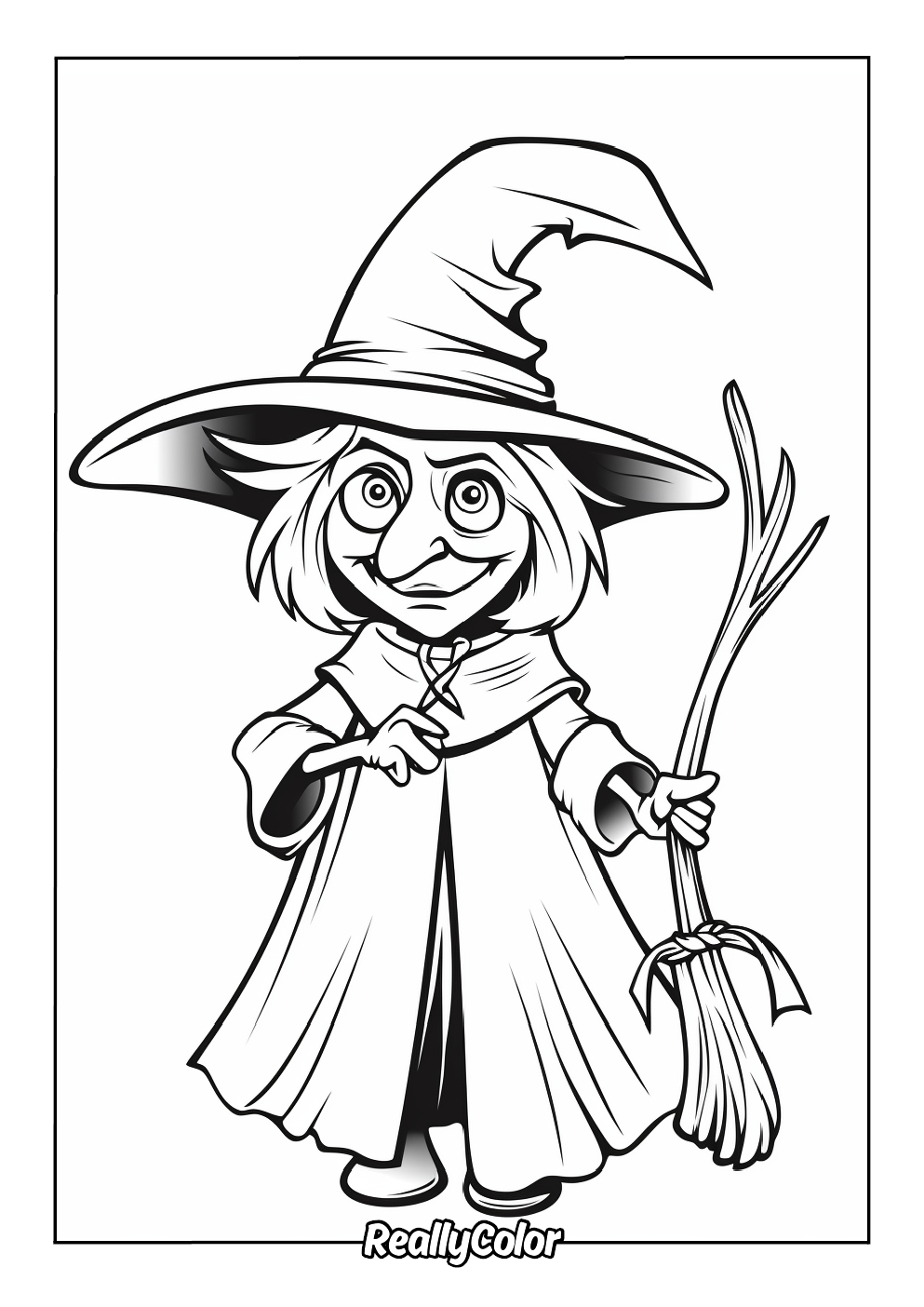 Free Printable Witch Coloring Pages in Free Printable Pictures Of Witches
