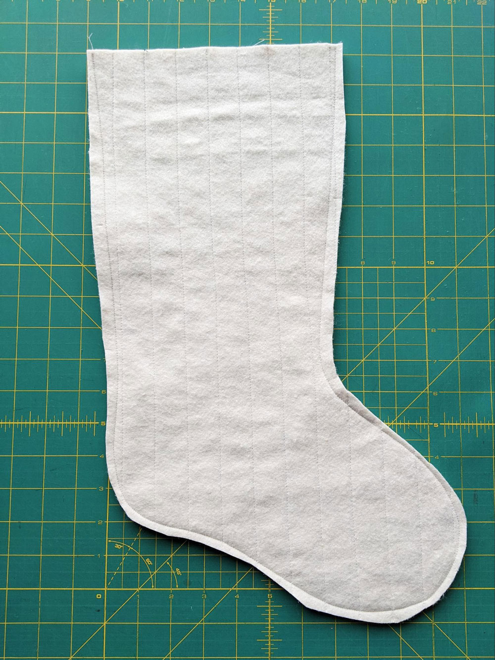 Free Quilted Christmas Stocking Pattern - Suzy Quilts within Free Printable Stocking Pattern