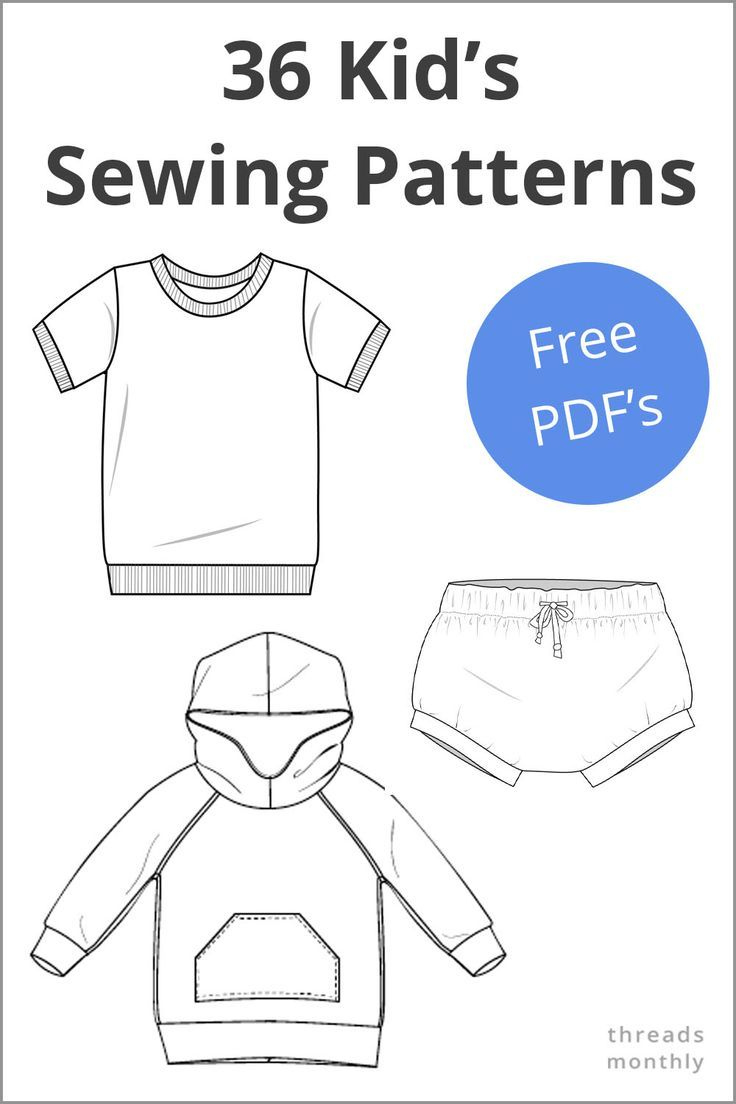 Free Sewing Patterns For Children | Printable Pdf Clothes | Sewing for Free Printable Patterns For Sewing
