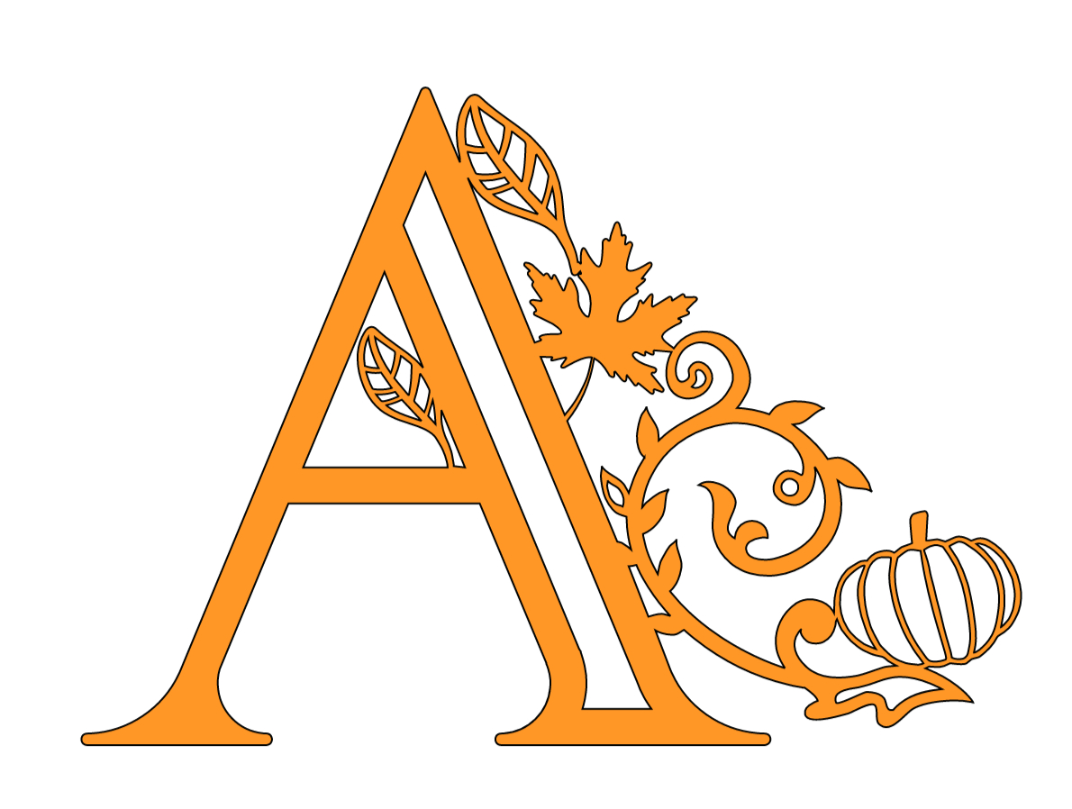 Free Svg Autumn/Fall Alphabet Letters For Cricut Extraordinary Chaos throughout Free Printable Fall Alphabet Letters