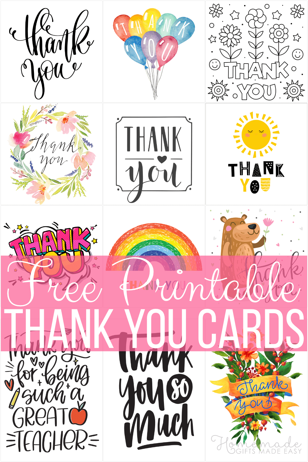 Free Teacher Appreciation Cards & Thank You Cards For Teachers 2025 with Free Printable Thank You Cards For Teachers