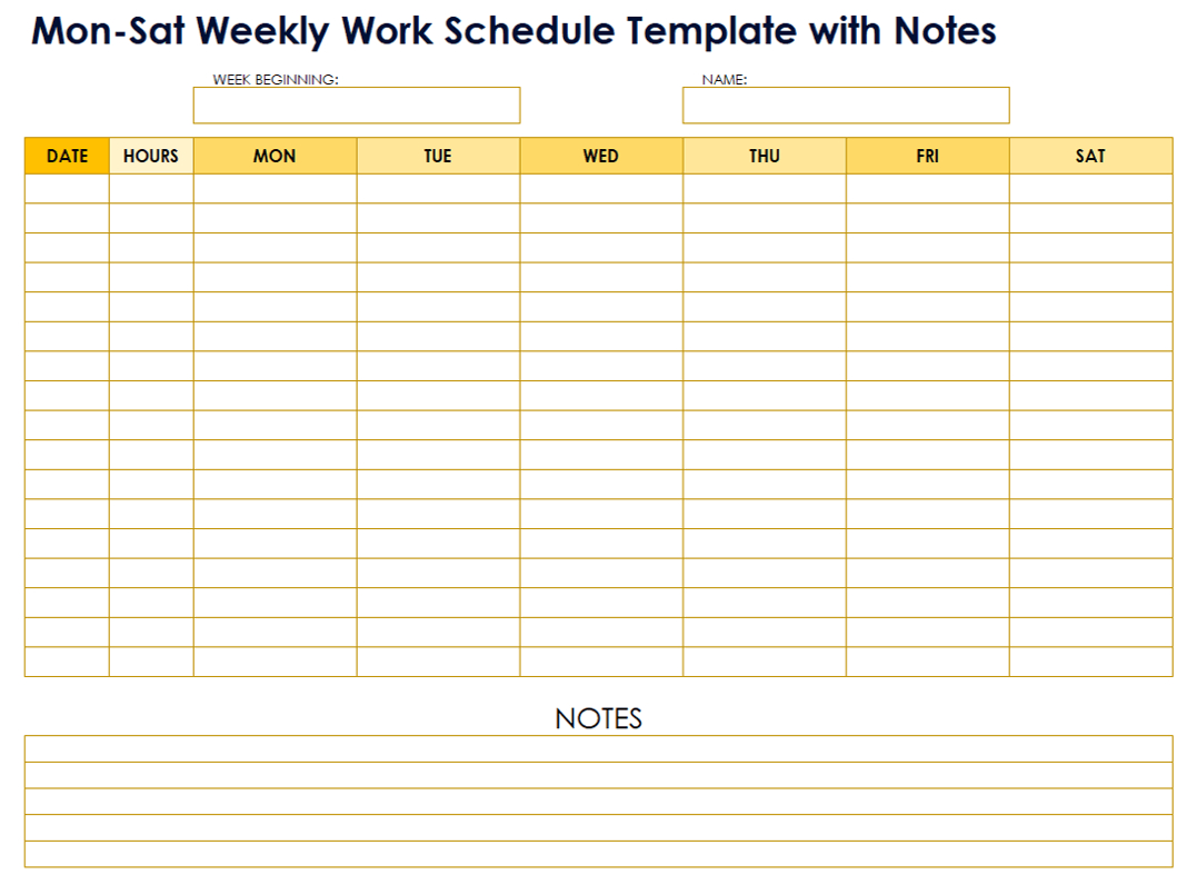 Free Work Schedule Templates For Word And Excel inside Printable Free Weekly Employee Work Schedule Template