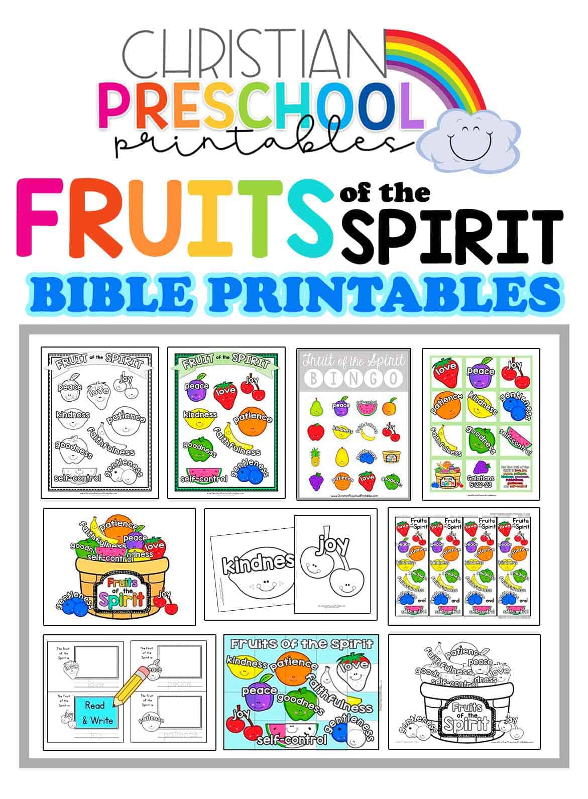 Fruit Of The Spirit Printables - Christian Preschool Printables regarding Free Printable Fruit of the Spirit Lessons