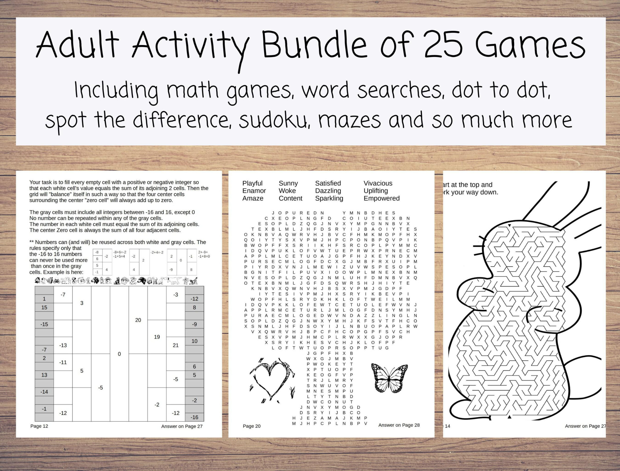 Fun &Amp; Games :: Games &Amp; Puzzles :: Puzzles :: Adult Puzzles in Printable Activity Sheets For Adults