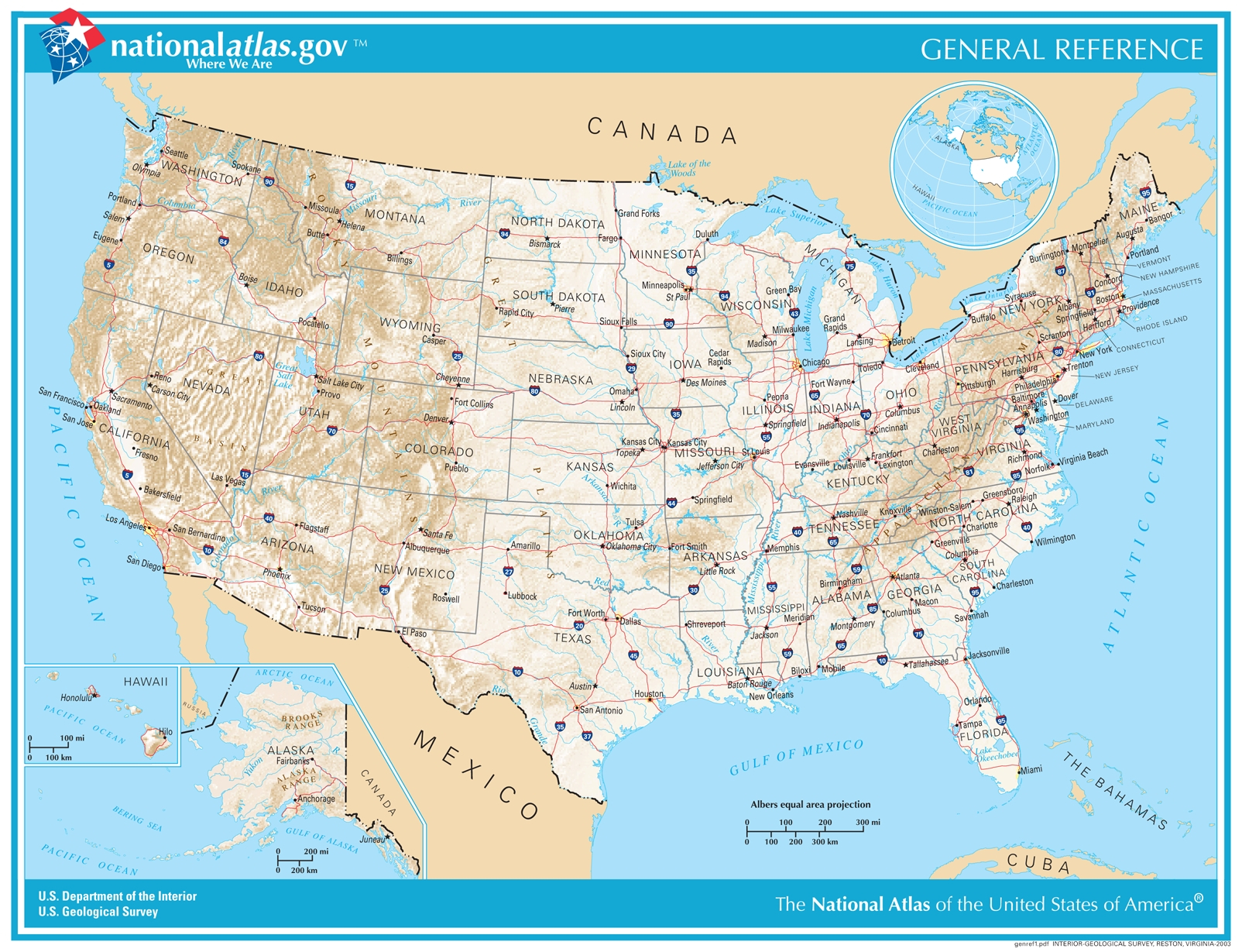General Reference Printable Map | U.s. Geological Survey with regard to Western United States Map Printable