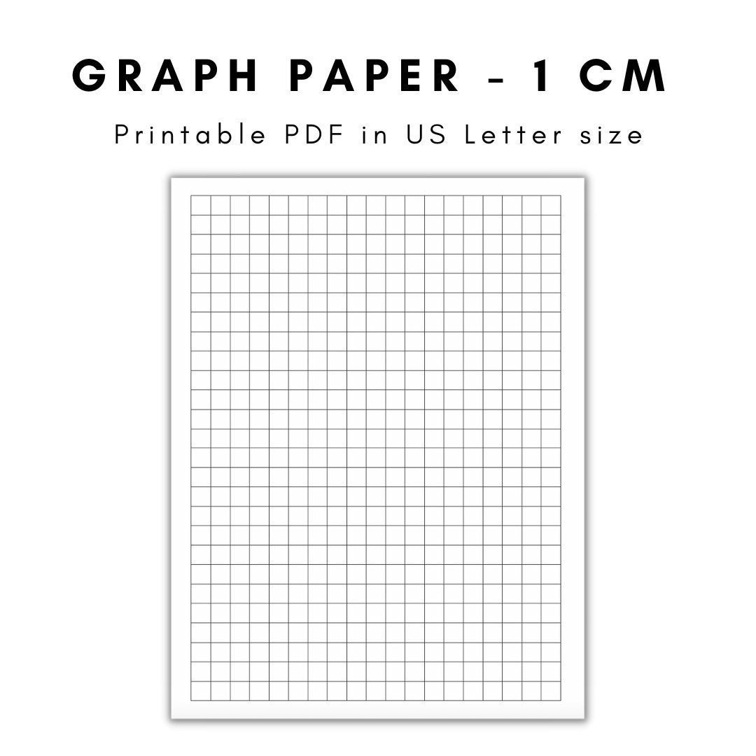 Graph Paper, Printable Graph Paper, Graph Paper Printable, Graph throughout 1 Cm Grid Paper Printable
