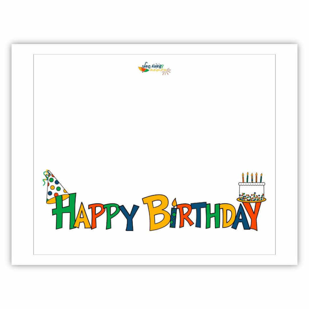 Happy Birthday Card Free Printable - Sunshine And Rainy Days throughout Happy Birthday Printable Cards Free