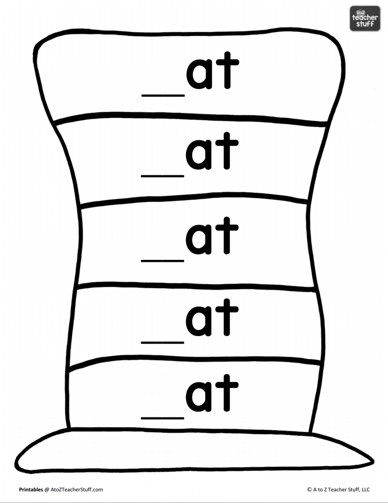 Hat Printables For Dr. Seuss, Cat In The Hat, Or Just Hats! | A To in Free Cat and the Hat Printables