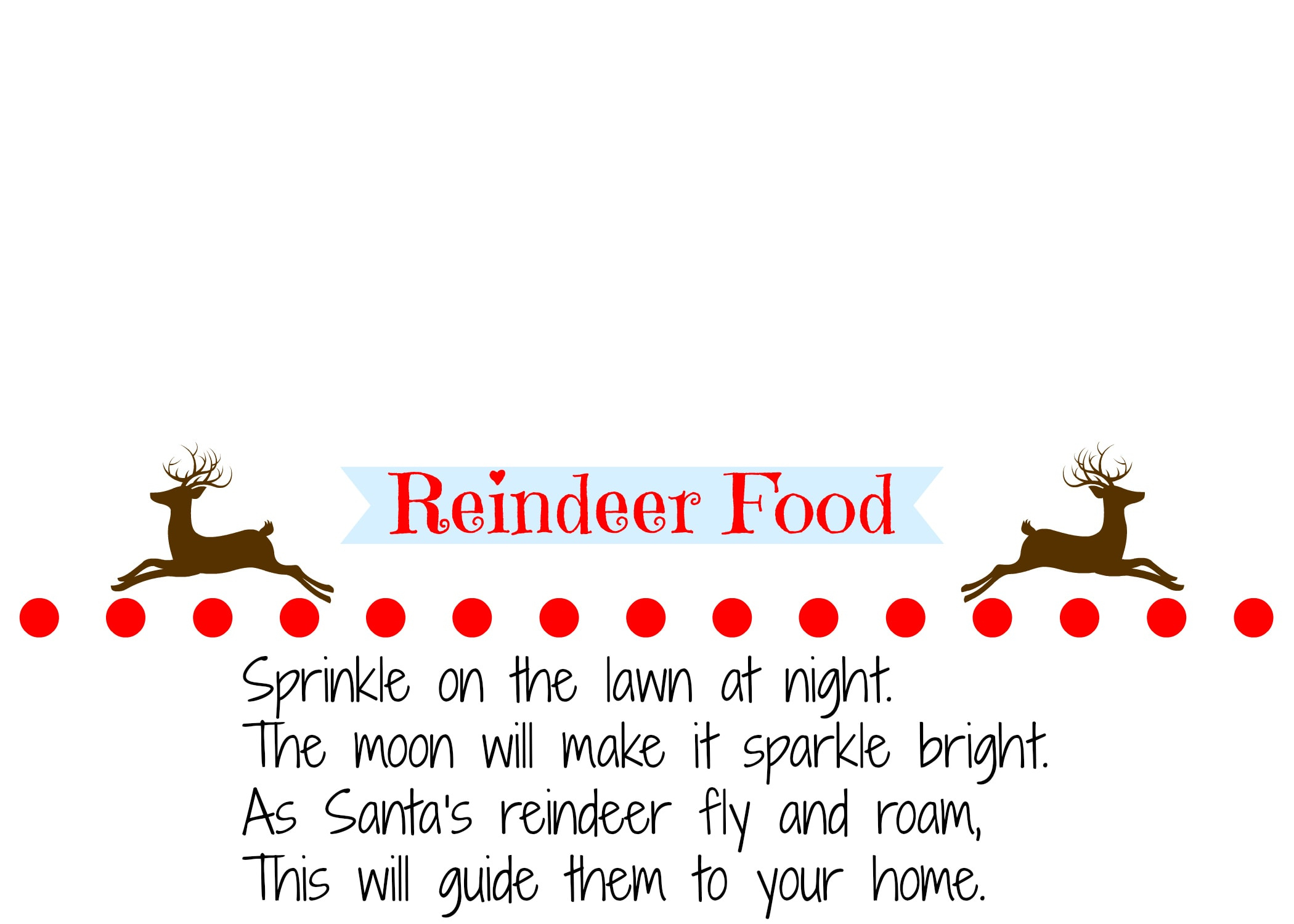 Homemade Reindeer Food Recipe With Printable Labels regarding Reindeer Food Printable Tags Free