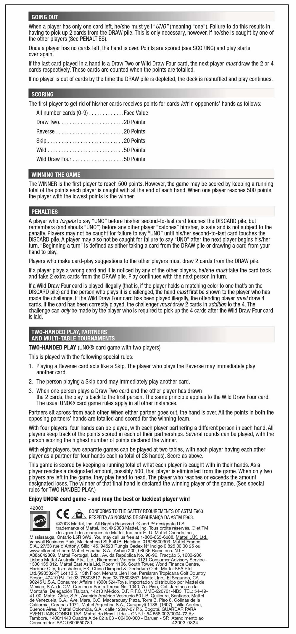 How To Play Uno Cards | Pdf Game Rules intended for Uno Card Game Rules Printable