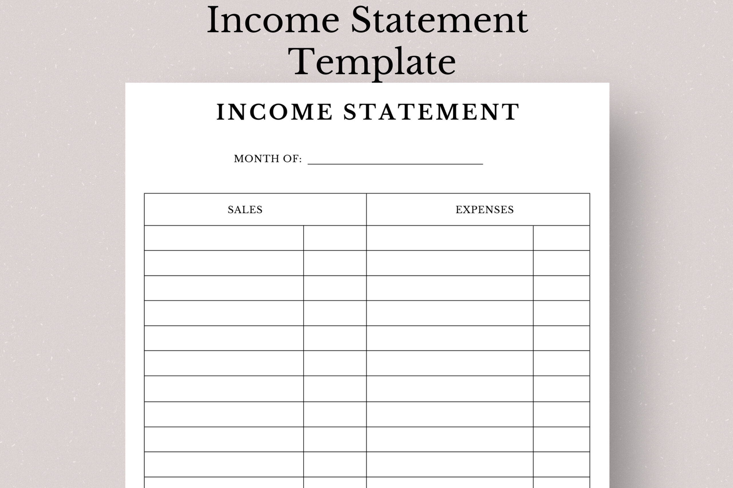 Income Statement Tracker &amp;quot;&amp;quot;Income Statement Tracker&amp;quot;&amp;quot; Zum throughout Printable Blank Income Statement Template