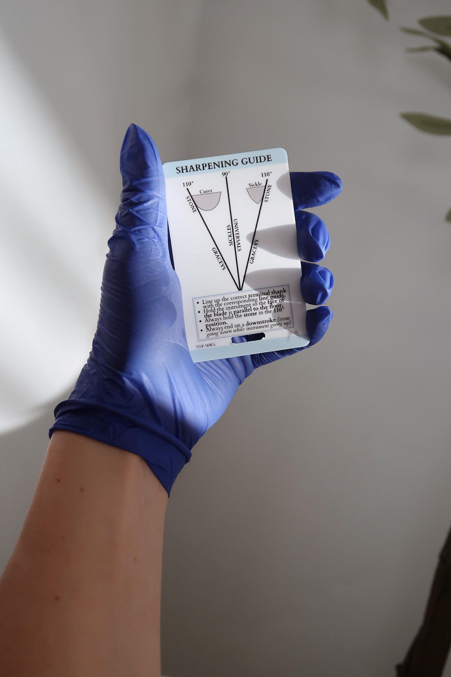 Instrument Sharpening Guide. Quick Reference Card, Study Card pertaining to Printable Dental Instrument Sharpening Guide