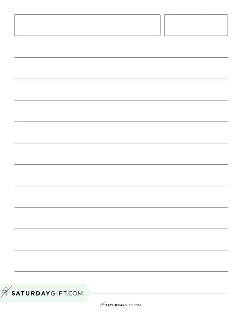 Lined Paper Printable Templates - 38 Free Printables | Saturdaygift for Printable A4 Lined Paper