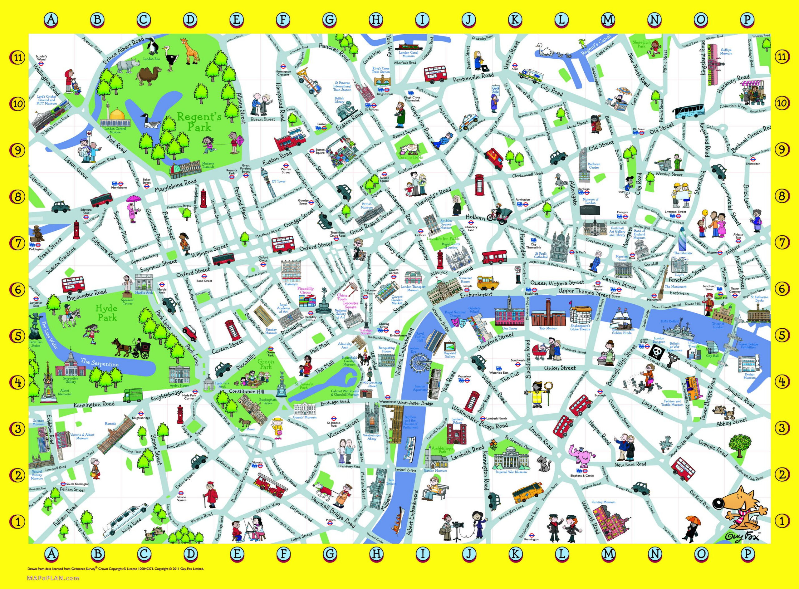 London Maps - Top Tourist Attractions - Free, Printable City intended for Printable Map of London Attractions