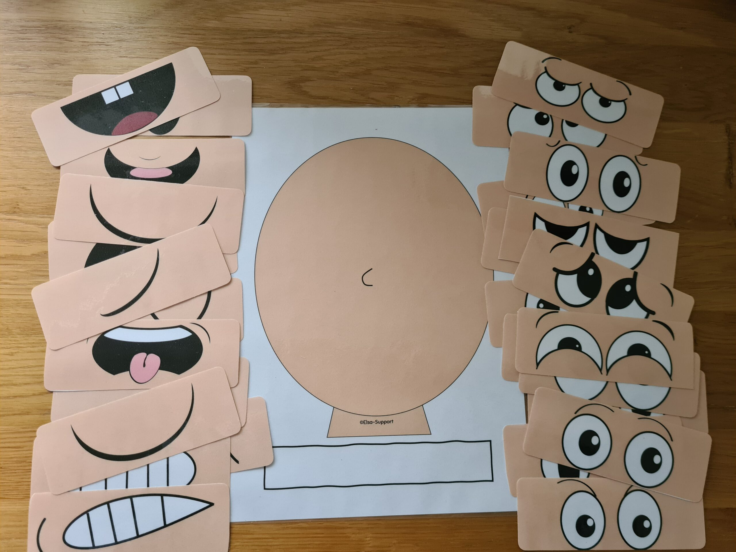 Make A Face - Item 078 - Elsa Support for Make a Face Activity Printable