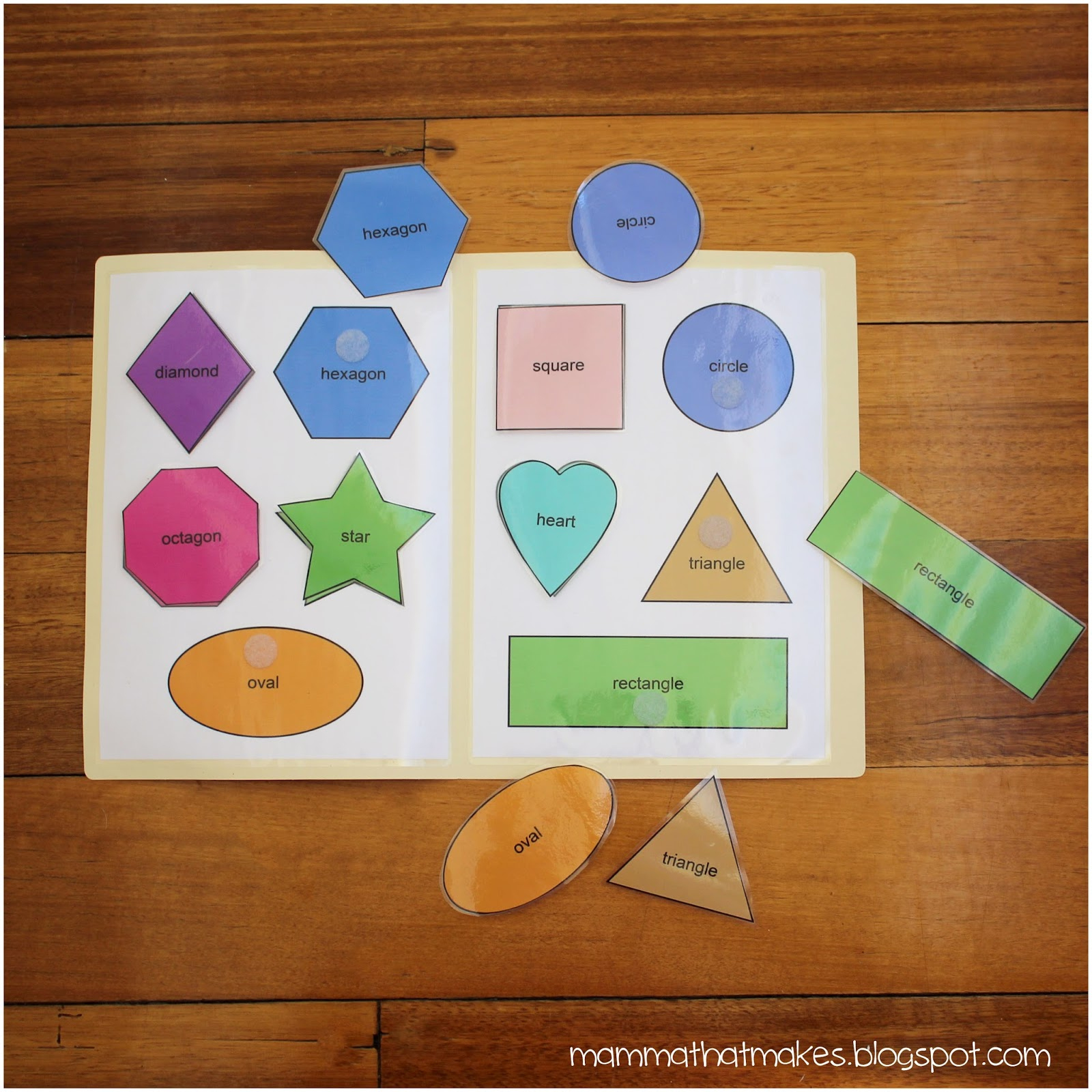 Mamma That Makes: Shape Matching File Folder Game throughout Free Printable File Folder Games