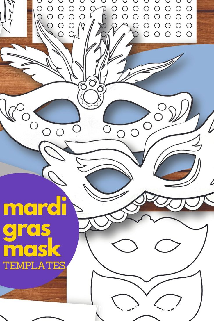 Masquerade And Mardi Gras Mask Templates (Free Printables) throughout Free Printable Mardi Gras Masks