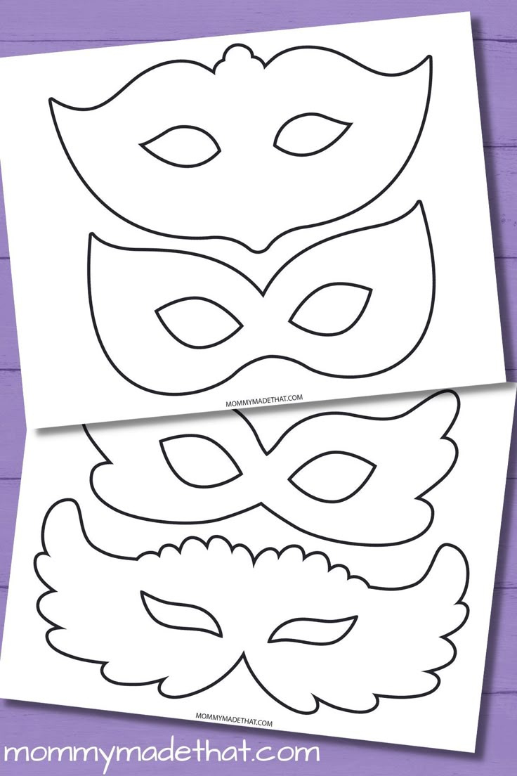 Masquerade And Mardi Gras Mask Templates (Free Printables) throughout Printable Mardi Gras Mask Template