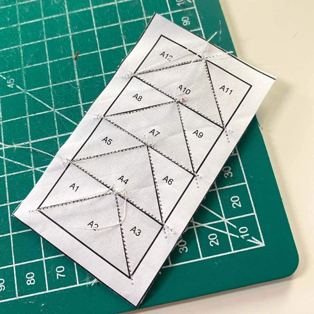 Mini Flying Geese Free Foundation Paper Piecing Pattern & Tutorial within Free Printable Flying Geese Templates
